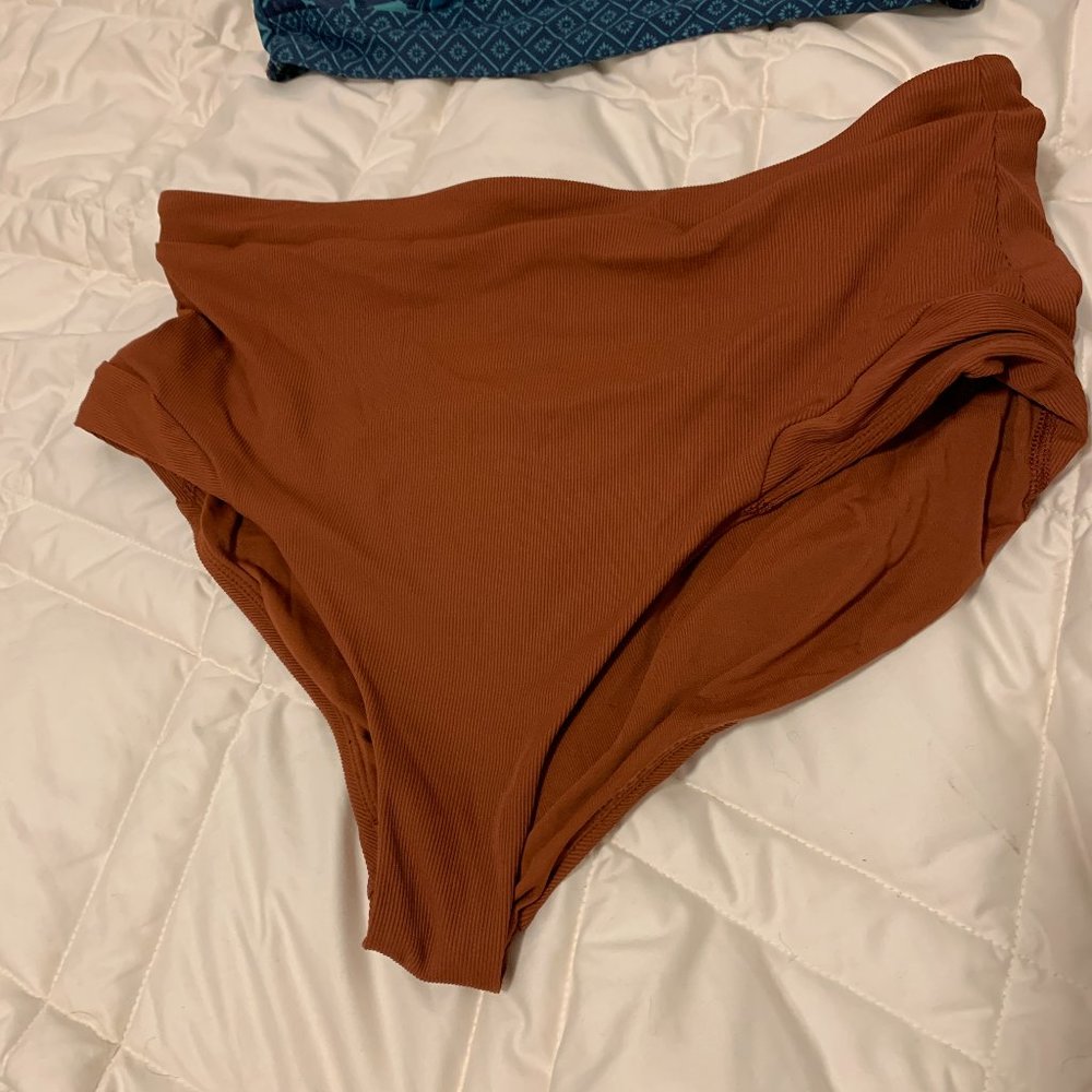 Worn 1x! Orange PRANA HIGH WAISTED SWIM